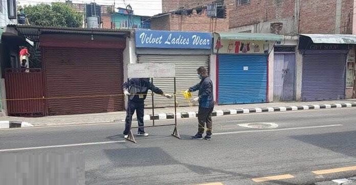 संक्रमित फेला परेपछि राजधानीको मैतीदेवी क्षेत्र सिल