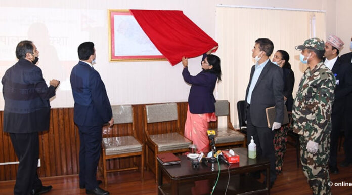 सरकारले सार्वजनिक गर्याे लिम्पियाधुरासहितको नेपालको नयाँ नक्सा