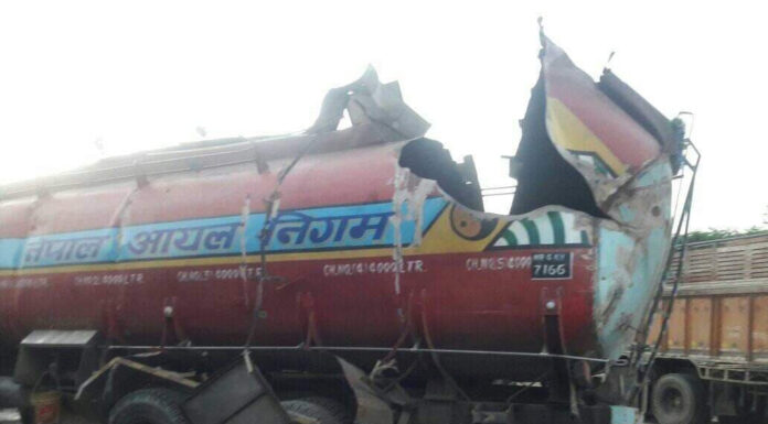 आयल निगमको ट्याङ्कर विष्फोट , तीन जना बेहोस