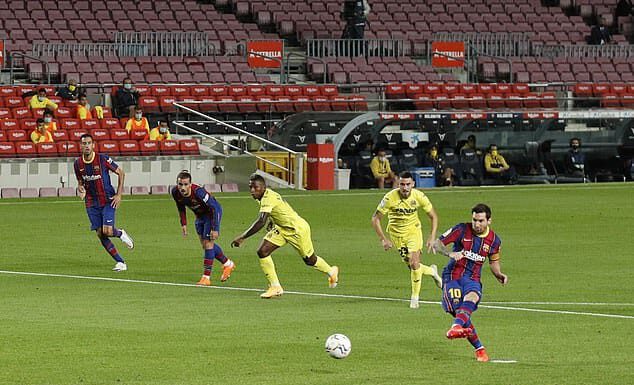 मेस्सीले गोल गरे पनि बार्सिलोनाले जितेन