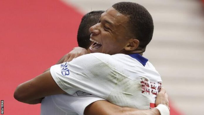 KyliaMbappe-scored-on-his-comeback-to-the-team-as-Paris-St-Germain-beat-Nice-in-Ligue-1