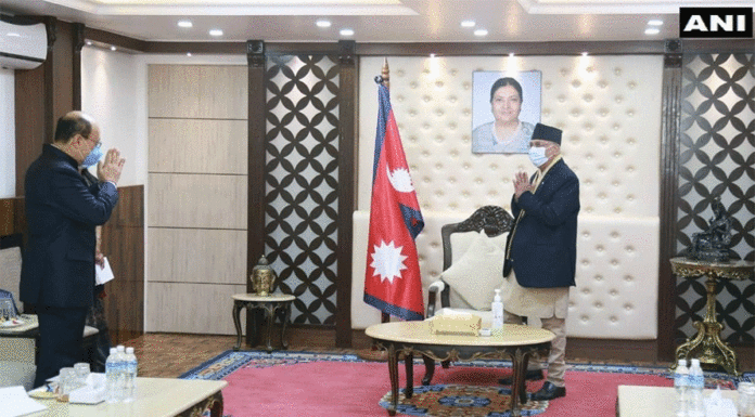 प्रधानमन्त्री र भारतीय विदेशसचिवबीच भेटवार्ता