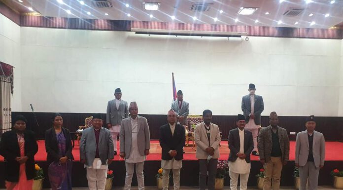 प्रधानमन्त्री ओलीद्धारा मन्त्रिपरिषद विस्तार, ८ मन्त्री र १ राज्यमन्त्री थपिए