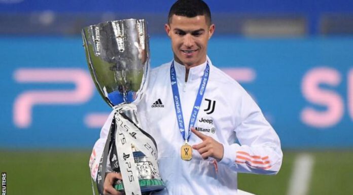 रोनाल्डोले गरे ७६० औँ गोल, युभेन्टसले जित्यो इटालियन सुपर कपको उपाधि