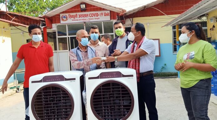 जन्मदिनमा अध्यक्ष दाहालले गरे दुई थान कुलर मेसिन सहयोग