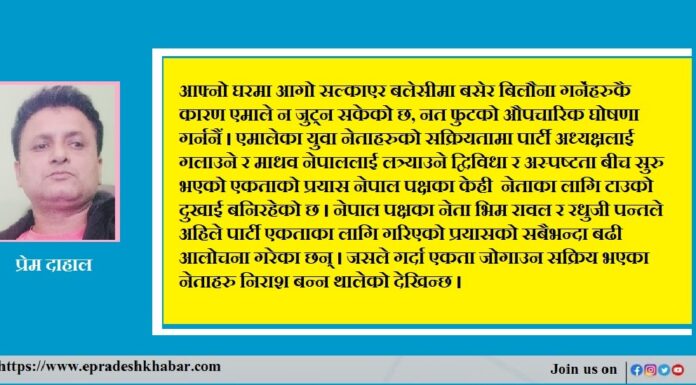 नेकपा एमालेमा एकताः माछा माछा भ्यागुता !