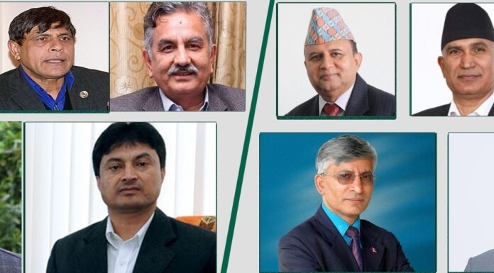 १० बुँदे समझदारी कार्यान्वयनबारे ओली र नेपाल पक्षका नेताहरू छलफल गर्दै