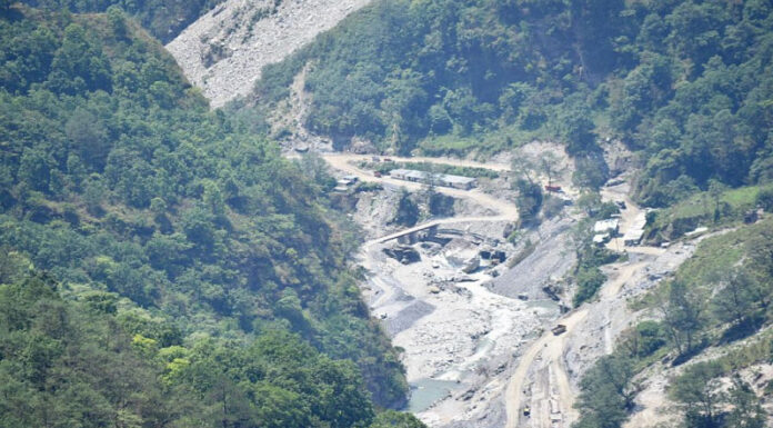 पहिरोले राहुघाट जलविद्युत आयोजनाको काम अवरुद्ध