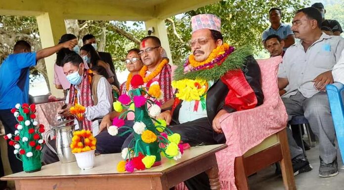 स्वास्थ्यमन्त्री कटुवालद्धारा तीनपाटन शिक्षा क्याम्पस भवनको उद्घाटन