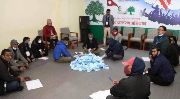 सानेपामा कांग्रेस उपसभापतिको मतगणना जारी, दश बजेसम्म परिणाम आउने
