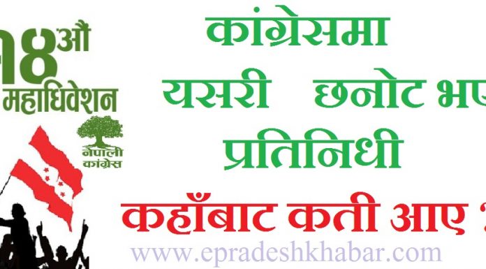 यस्ता छन् नेपाली कांग्रेसको १४ औं महाधिवेशनका निर्णायक प्रतिनिधीहरु