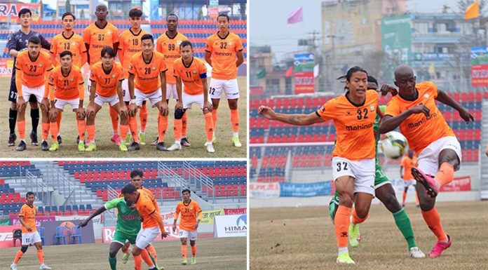 आयोजकलाई हराउँदै एपिएफ आहा–रारा गोल्डकपको क्वार्टरफाइनलमा