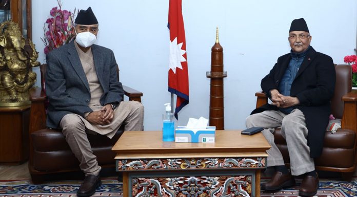 सबैको सहमतिमा एमसीसी अनुमोदन गर्न एमाले अध्यक्ष ओलीलाई प्रधानमन्त्रीको प्रस्ताव