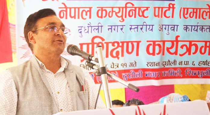 आउँदो स्थानीय निर्वाचनमा एमालेलाई हराउने कुनै दलको हैसियत छैनः एमाले सचिव रायमाझी