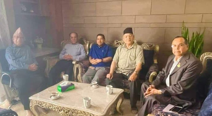 तत्कालीन नेकपाका बहुमत सचिवालय सदस्यको भेटवार्ता