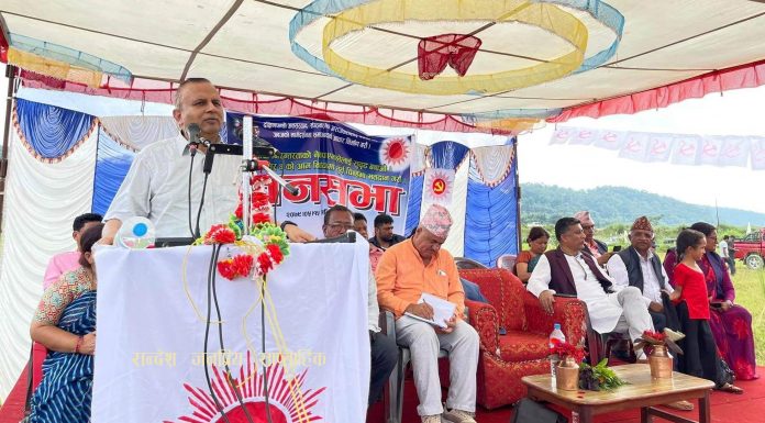 माओवादी अध्यक्ष प्रचण्डले नेपाली कम्युनिष्ट आन्दोलनलाई छिया छिया बनाउँछन्: एमाले महासचिव शंकर पोखरेल