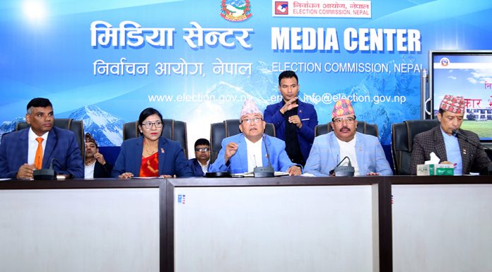 निर्वाचनको निष्ठालाई जोगाएर आचारसंहिताको पालना गर्न दल र उम्मेदवारलाई प्रमुख निर्वाचन आयुक्त थपलियाको आग्रह