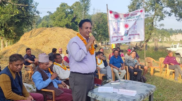 बिचारधाराका आधारमा हरिपुरगढी क्षेत्रको विकासमा भेदभाब गरियो: मनोजजंग थापा