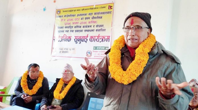 आफुले गर्न नसकेको विकास निर्माणका कामहरु फिक्कलका जनप्रतिनिधीले गरेर देखाए: तत्कालिन जिल्ला पञ्चायत सभापति फणिन्द्रवहादुर कार्की