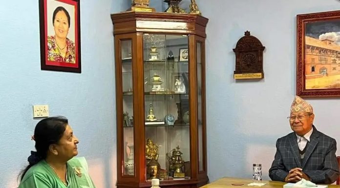 राष्ट्रपति विद्यादेवी भण्डारी बिजुक्छें निवासमा