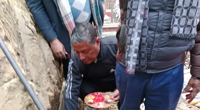 गोलन्जोरमा प्रशासकीय भवनको शिलान्यास