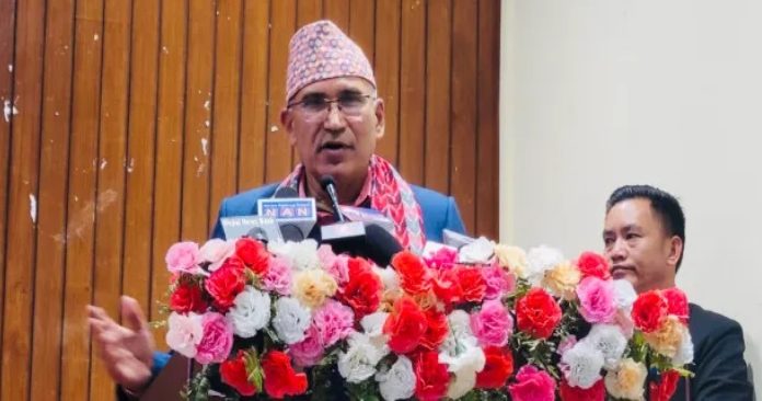 अन्तराष्ट्रिय सहयोग र अनुदानको गिरावटले देश टाट पल्टने अवस्थामा पुग्योः एमाले उपाध्यक्ष पौडेल