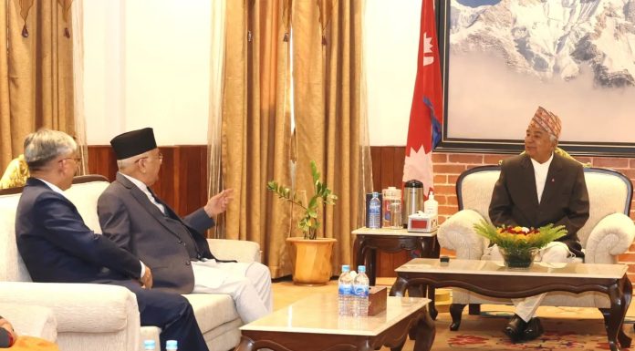 राष्ट्रपतिसंग प्रधानमन्त्रीको भेट, राष्ट्रसंघ महासभामा नेपालको अडानबारे ब्रिफिङ