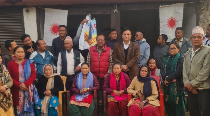 ध्याङलेखमा एमालेको जराकेन्द्रीत अभियान सुरु